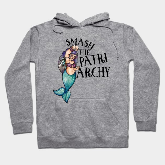 Smash the Patriarchy Mermaid Hoodie by bubbsnugg